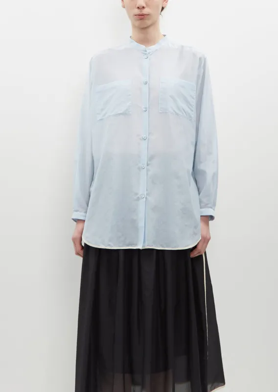 Cotton Silk Voile Oversized Shirt sold by La Garconne