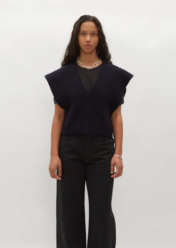 n°312 Wiebke Top — Navy sold by La Garconne