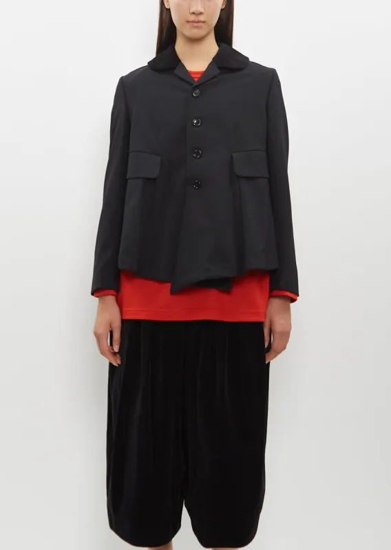 Angle Pleated Jacket made by La Garconne