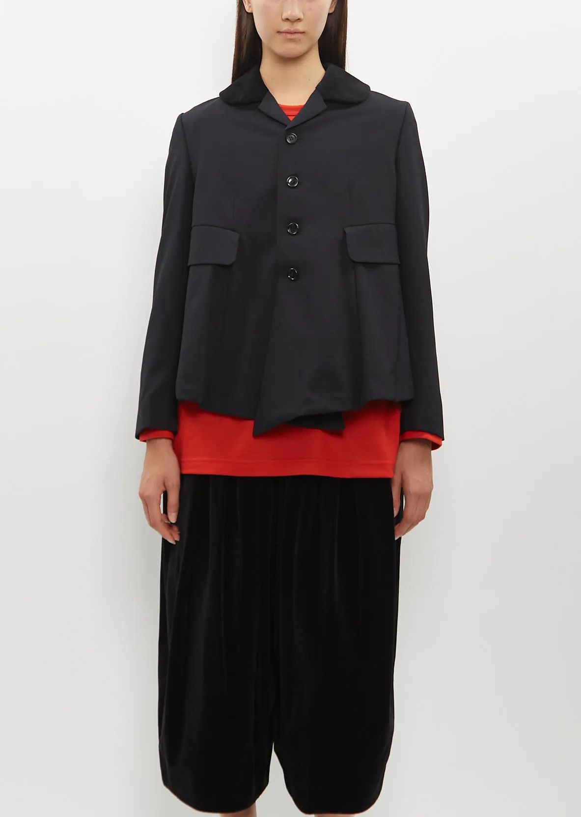 Angle Pleated Jacket sold by La Garconne
