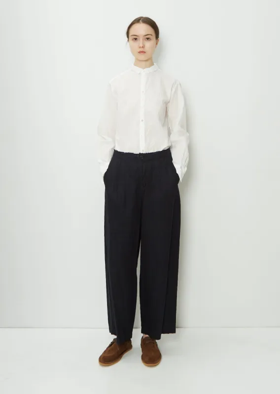 Linen Twill Wide Pants sold by La Garconne