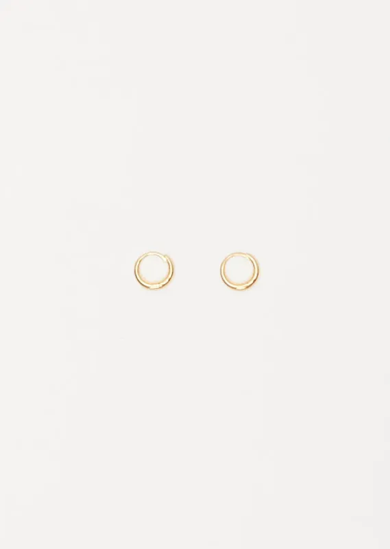 Gold Medium Nouveau Hoops sold by La Garconne