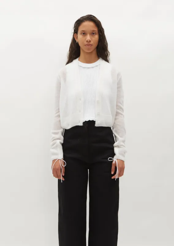 Vicki Cardigan — White sold by La Garconne