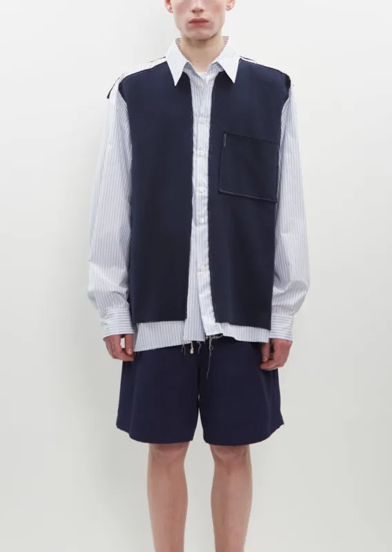 Research Rib Piece Shirt sold by La Garconne