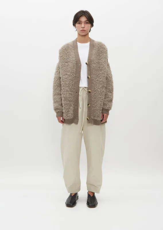 Sherpa Wool and Alpaca Cardigan sold by La Garconne