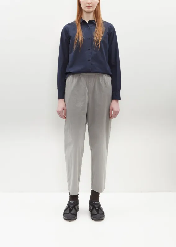 Fabi Italian Cotton Pant — Light Grey sold by La Garconne