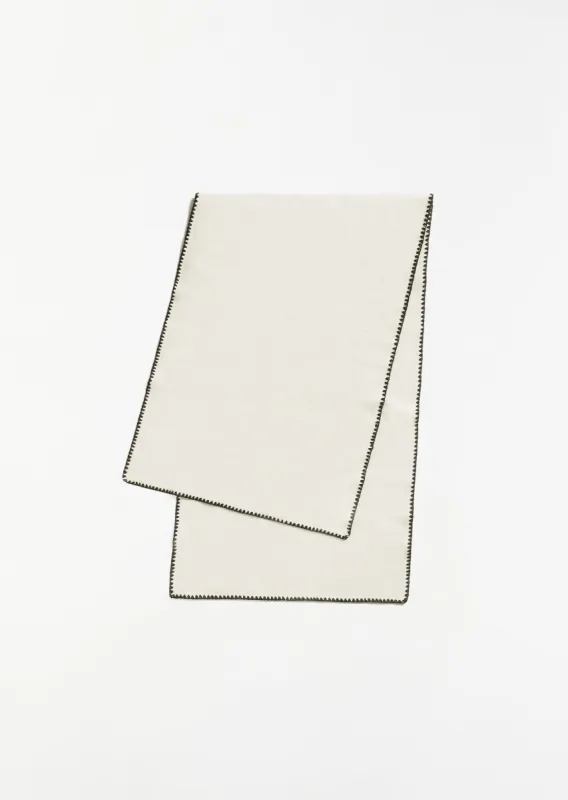 Embroidered Wool Cashmere Scarf sold by La Garconne