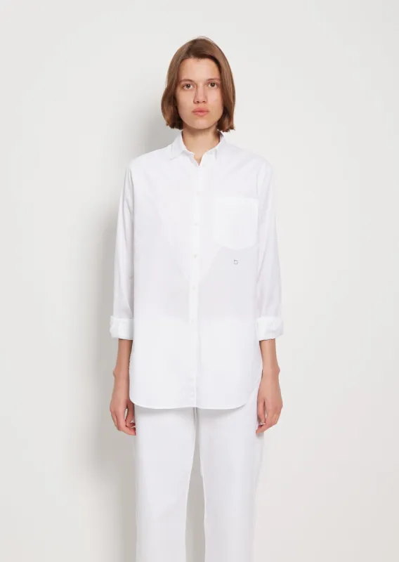 Uma Oxford Cotton Shirt — Bianco sold by La Garconne