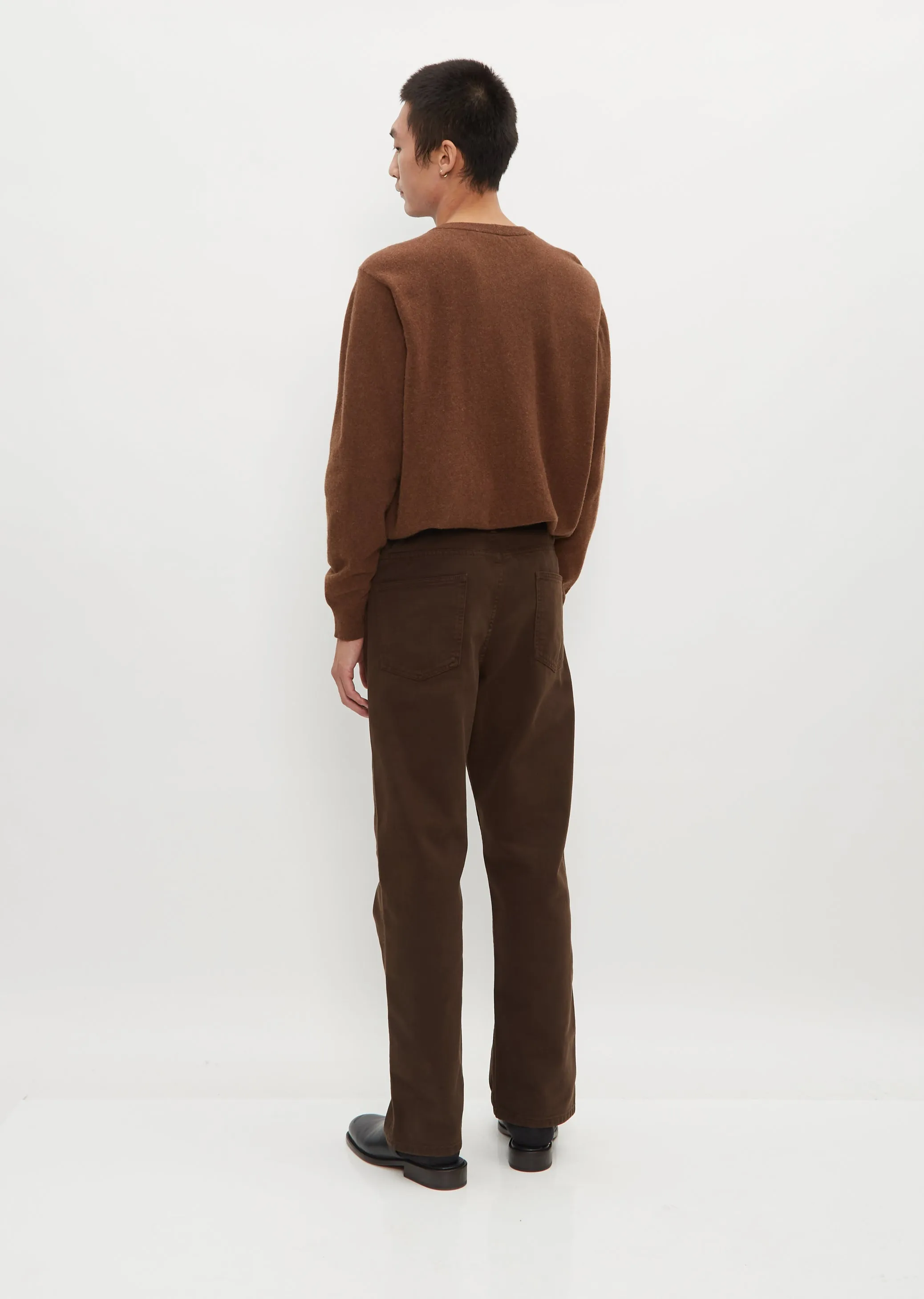 Men's Curved 5 Pocket Pants — Espresso sold by La Garconne product image thumbnail 3