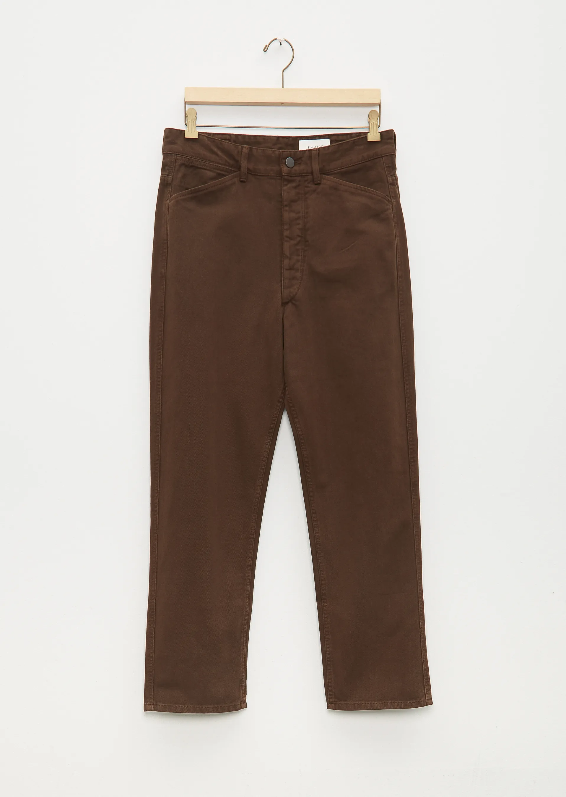 Men's Curved 5 Pocket Pants — Espresso sold by La Garconne product image thumbnail 4