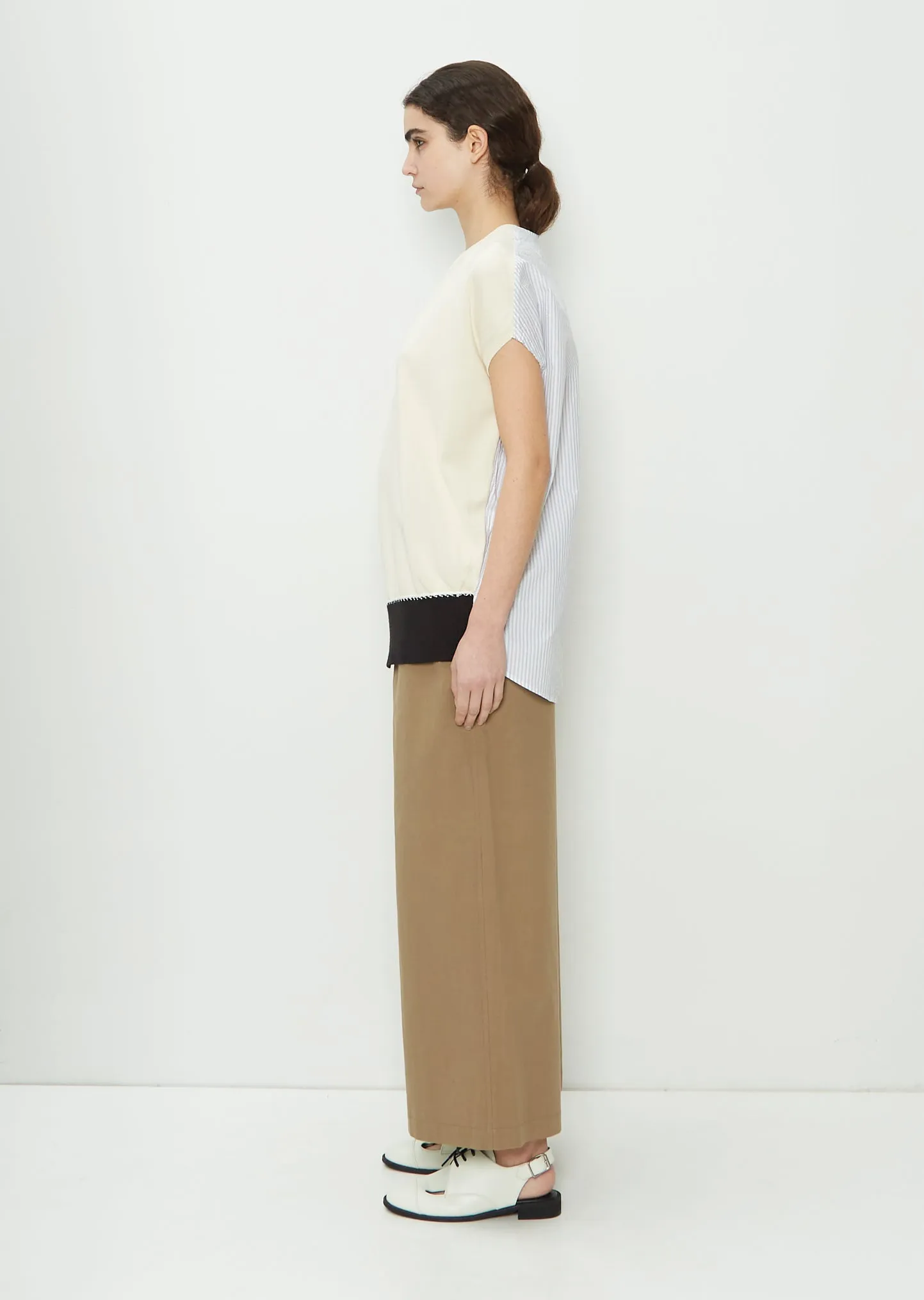 Deconstructed Knit Cotton Blend Top sold by La Garconne product image thumbnail 2