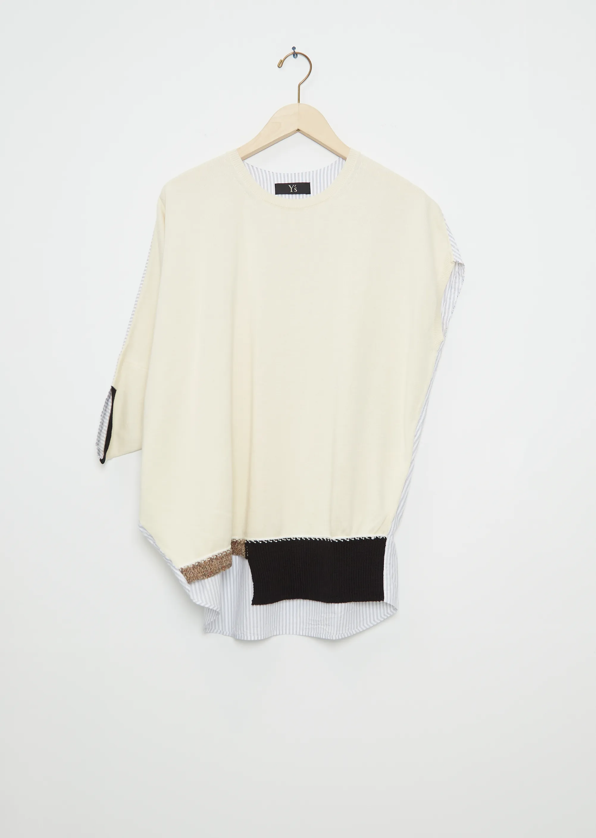 Deconstructed Knit Cotton Blend Top sold by La Garconne product image thumbnail 5
