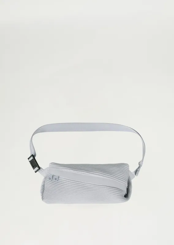 Bias Pleats Waist Bag — Light Gray sold by La Garconne