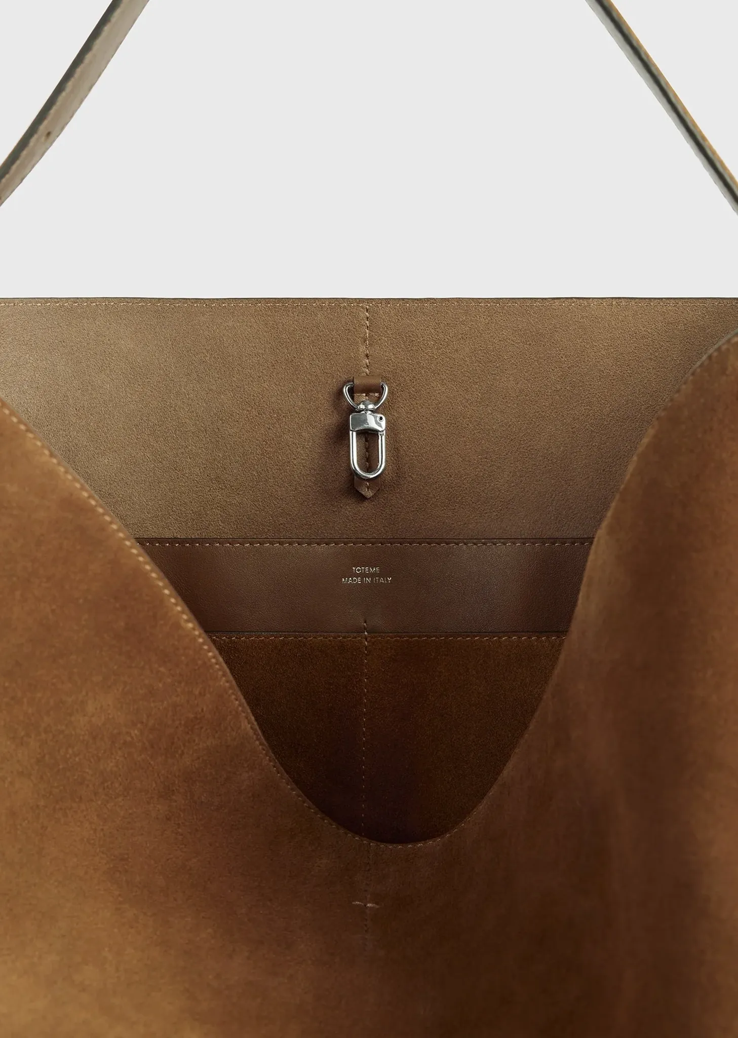 Belted Suede Tote — Tan sold by La Garconne product image thumbnail 4