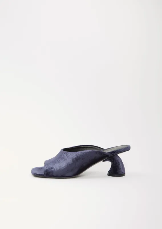 Velvet Open-Toed Heel made by Dries Van Noten