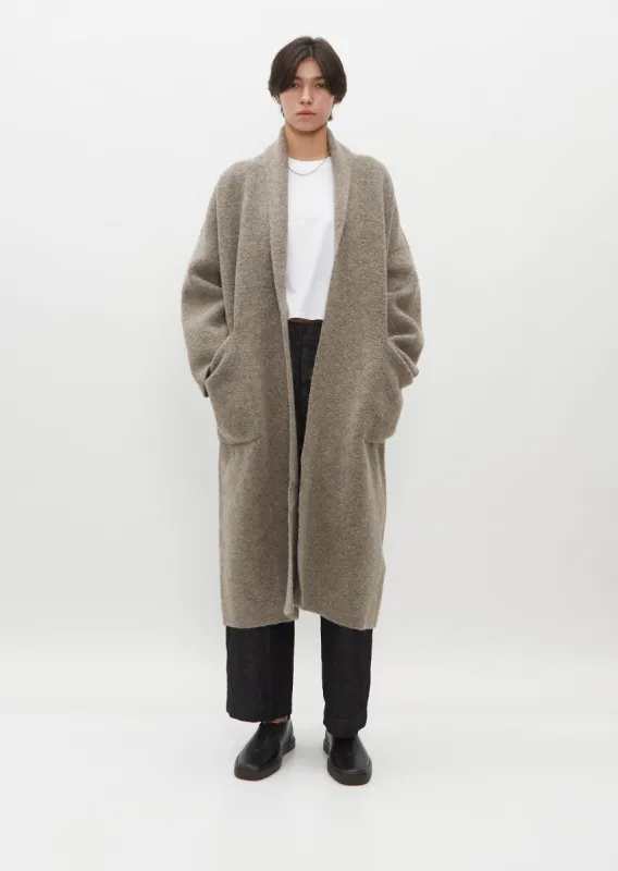 Double Face Alpaca and Wool Long Coat sold by La Garconne