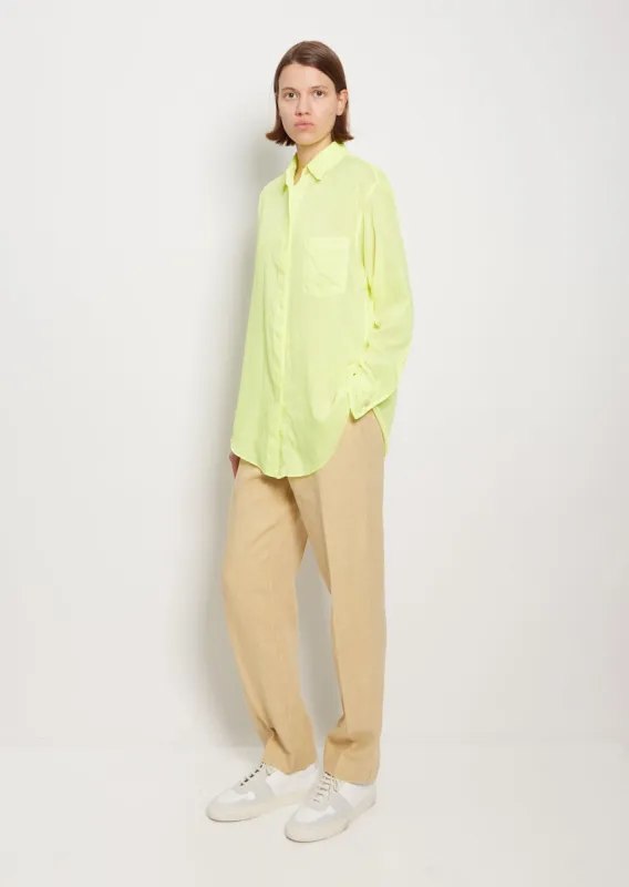 Cotton Silk Voile Shirt sold by La Garconne