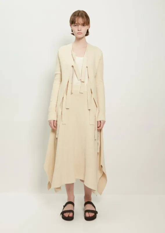 Rib Laced Cardigan sold by La Garconne