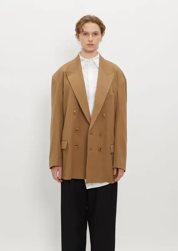 Big Tailored Wool Jacket sold by La Garconne