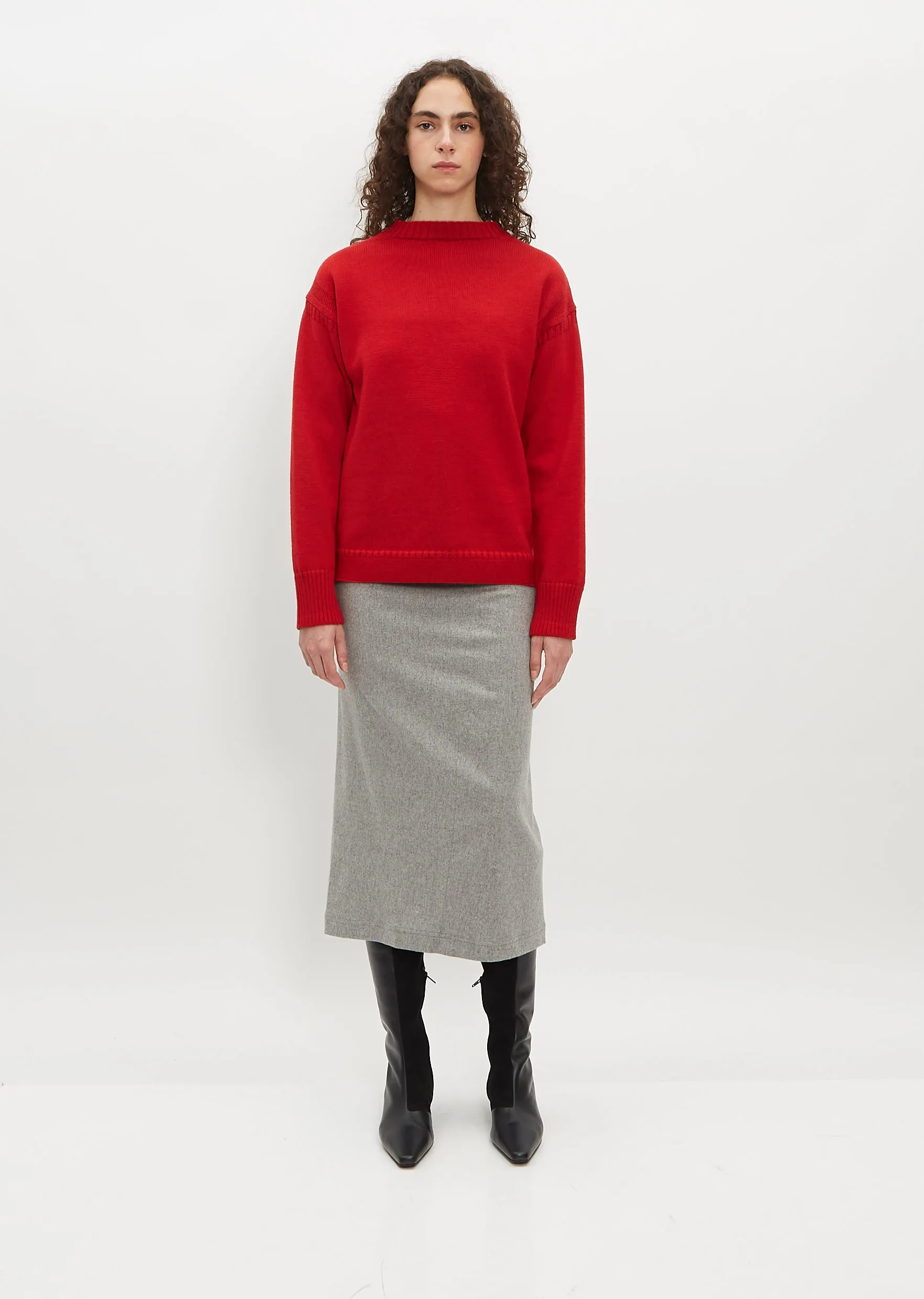 Wool Guernsey Knit Sweater sold by La Garconne product image thumbnail 2