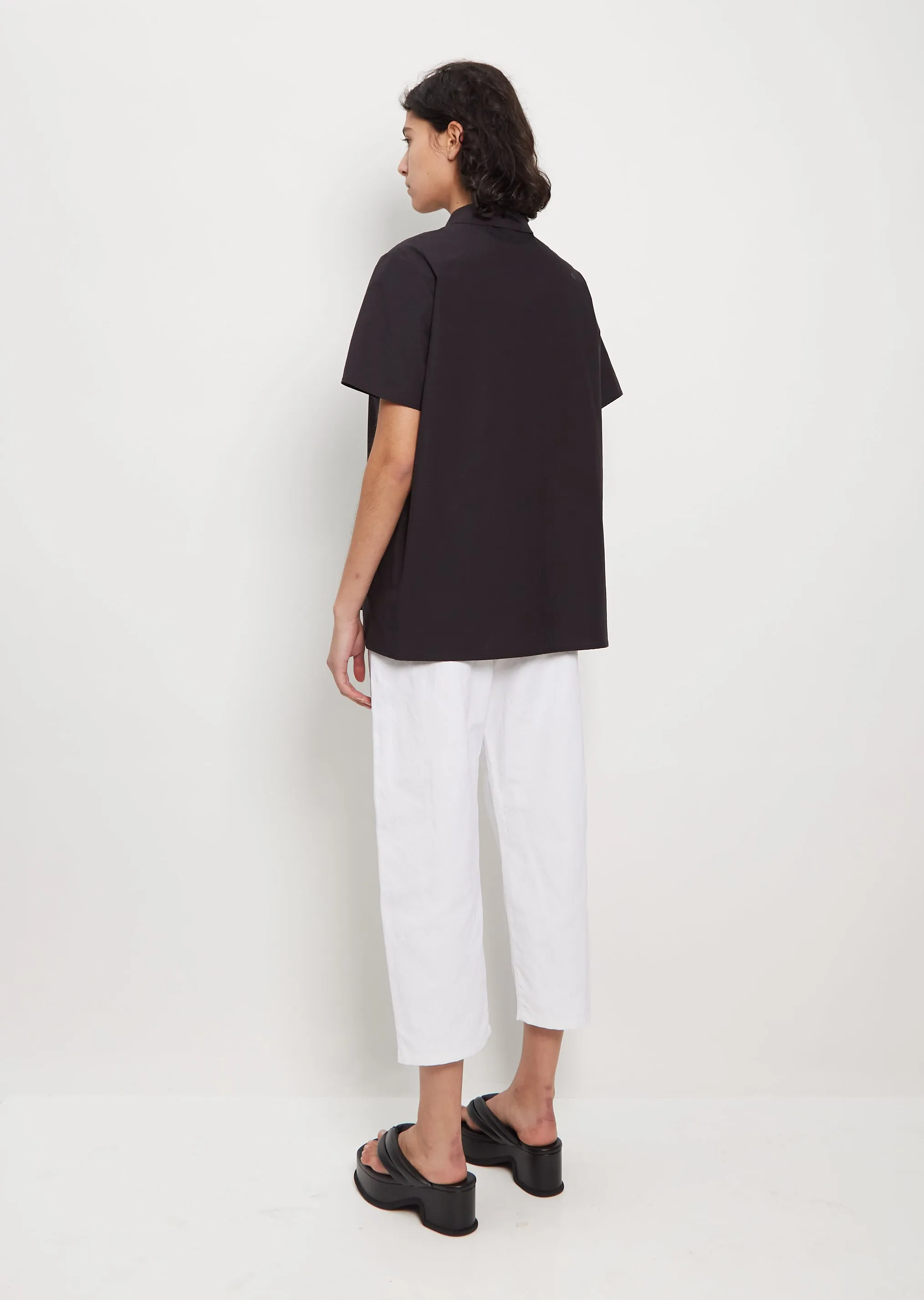 Mini Collar 2-Button Shirt — Dark sold by La Garconne product image thumbnail 3