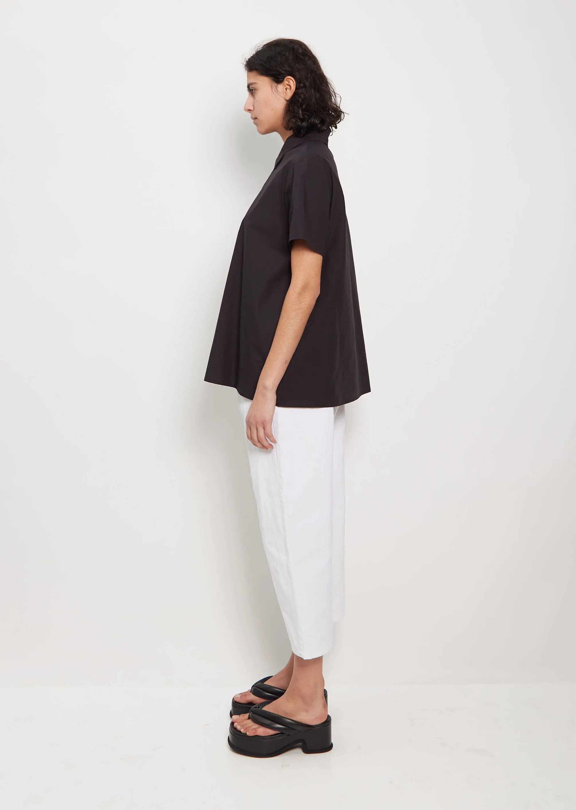 Mini Collar 2-Button Shirt — Dark sold by La Garconne product image thumbnail 2