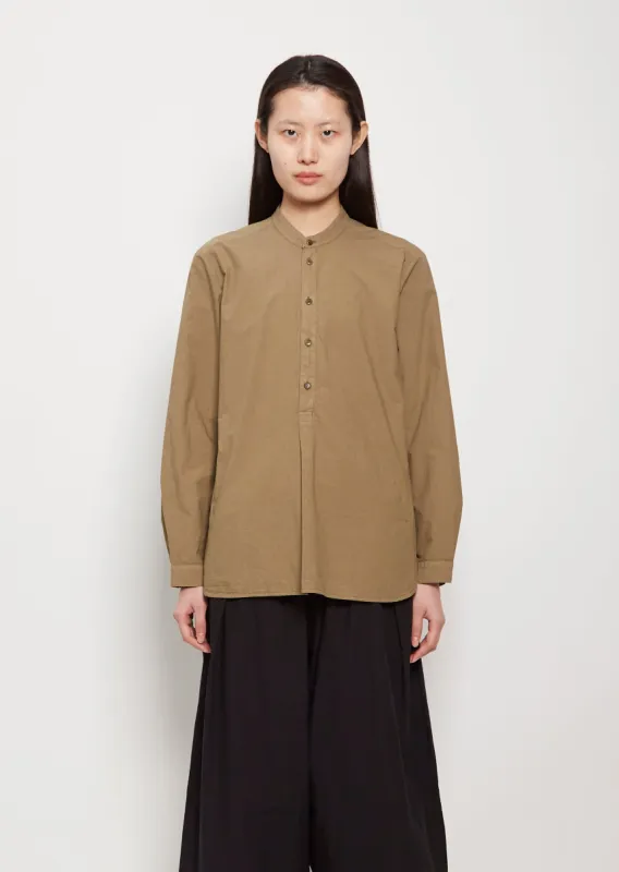 The Botanist Cotton Shirt — Khaki sold by La Garconne