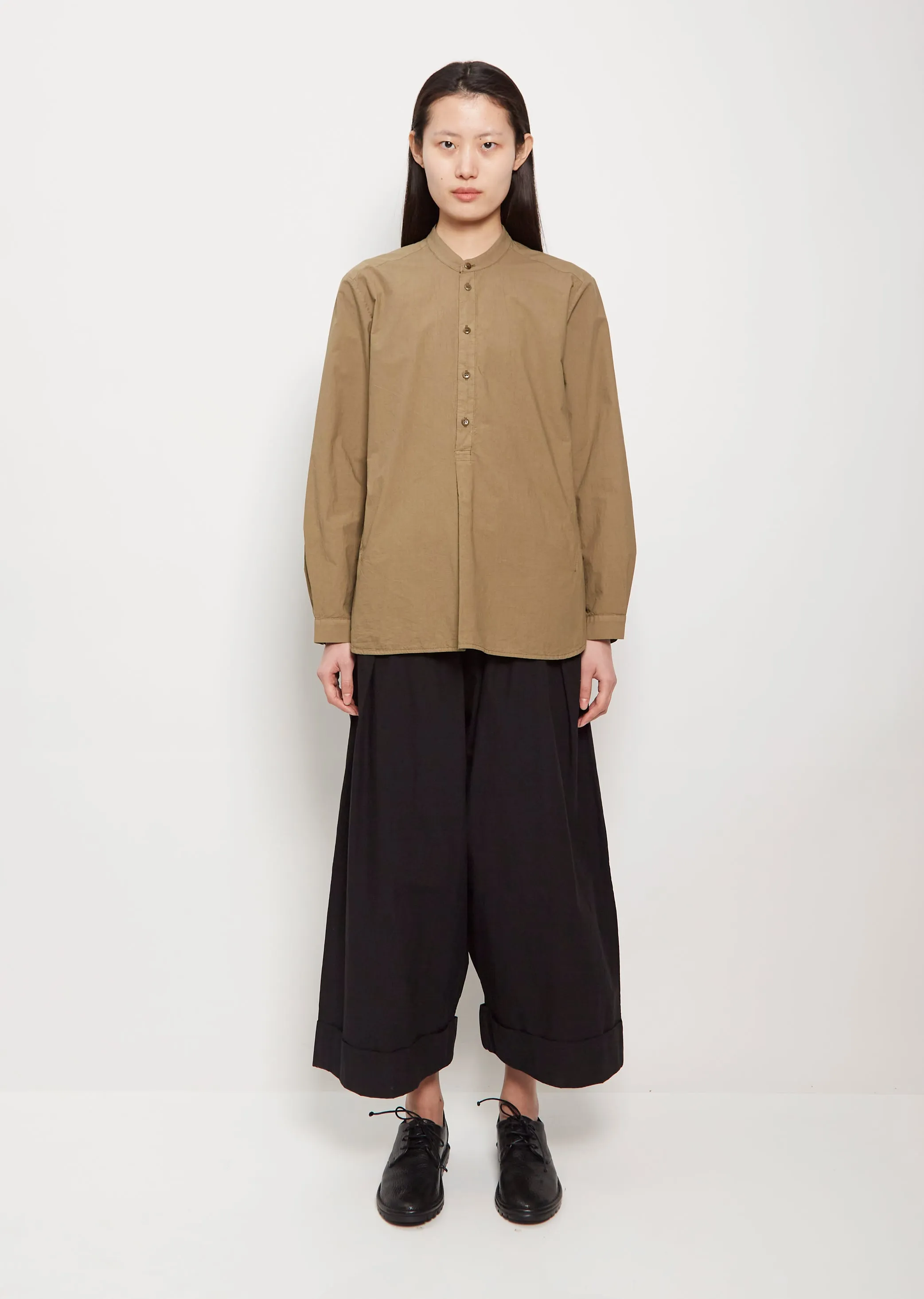 The Botanist Cotton Shirt — Khaki sold by La Garconne product image thumbnail 4