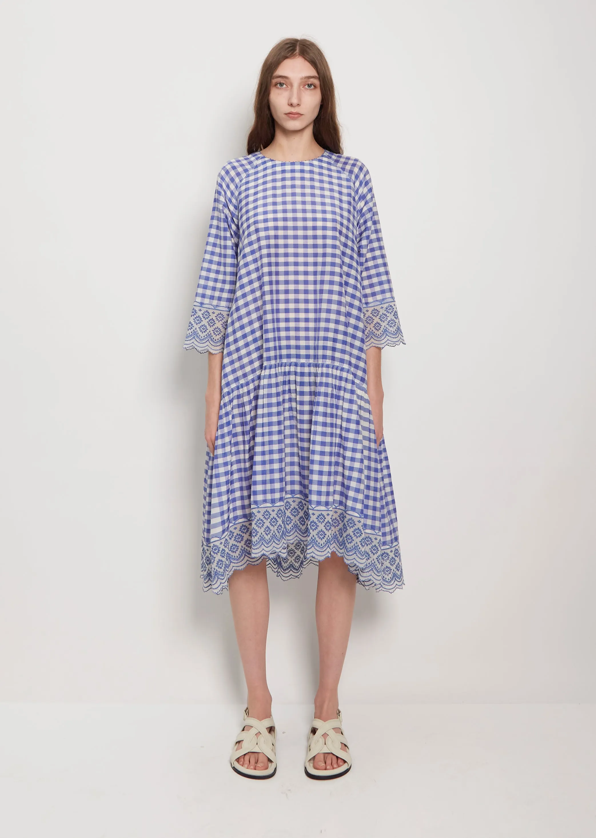 Drop Waist Silk Cotton Dress sold by La Garconne