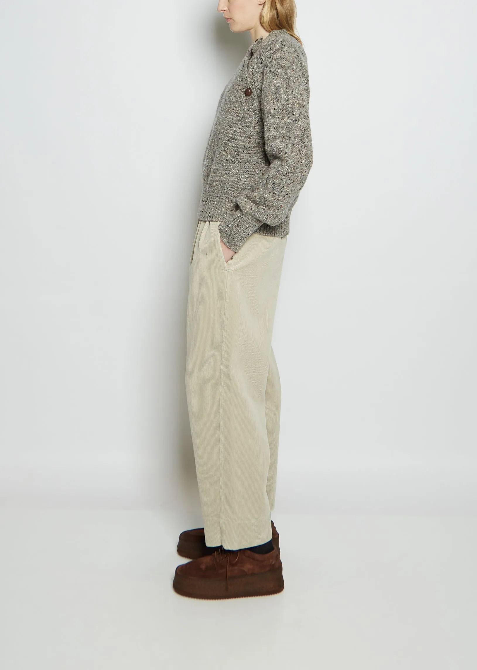 Merino Wool Button Raglan Crew Neck sold by La Garconne product image thumbnail 2