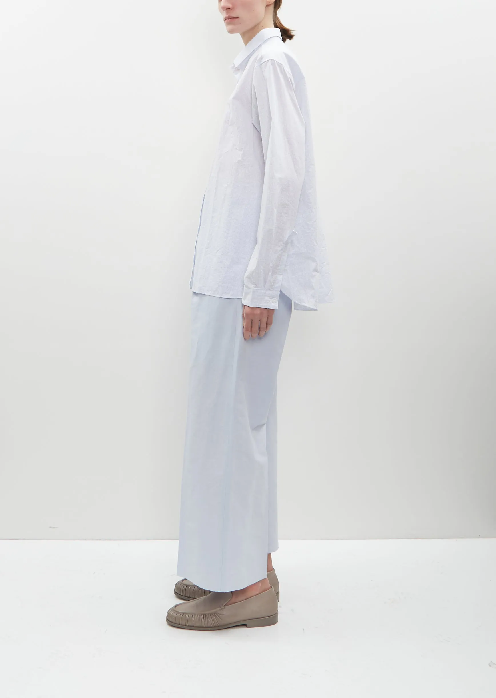 Loose Tyrol Cotton Shirt — Sax sold by La Garconne product image thumbnail 4