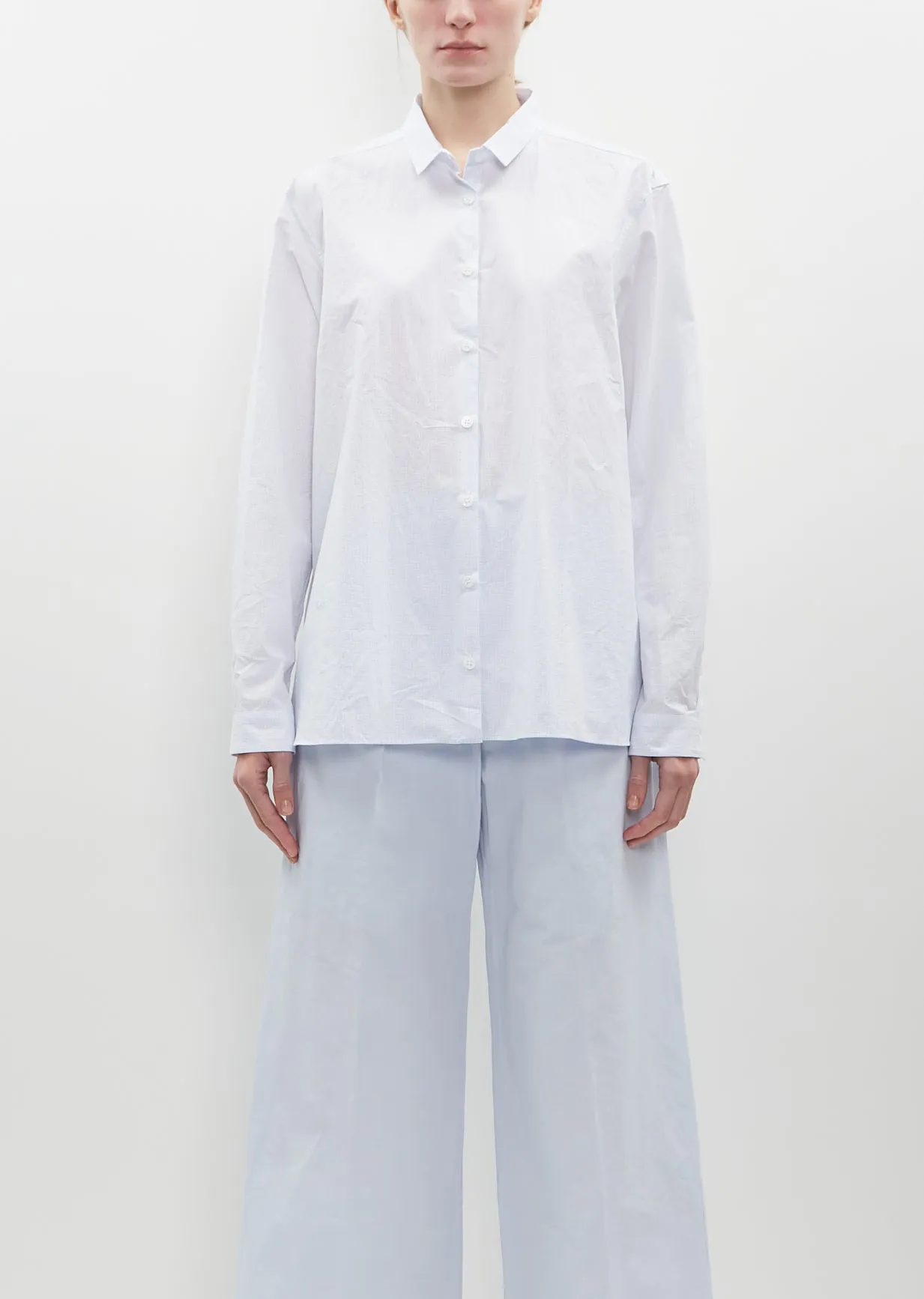 Loose Tyrol Cotton Shirt — Sax sold by La Garconne
