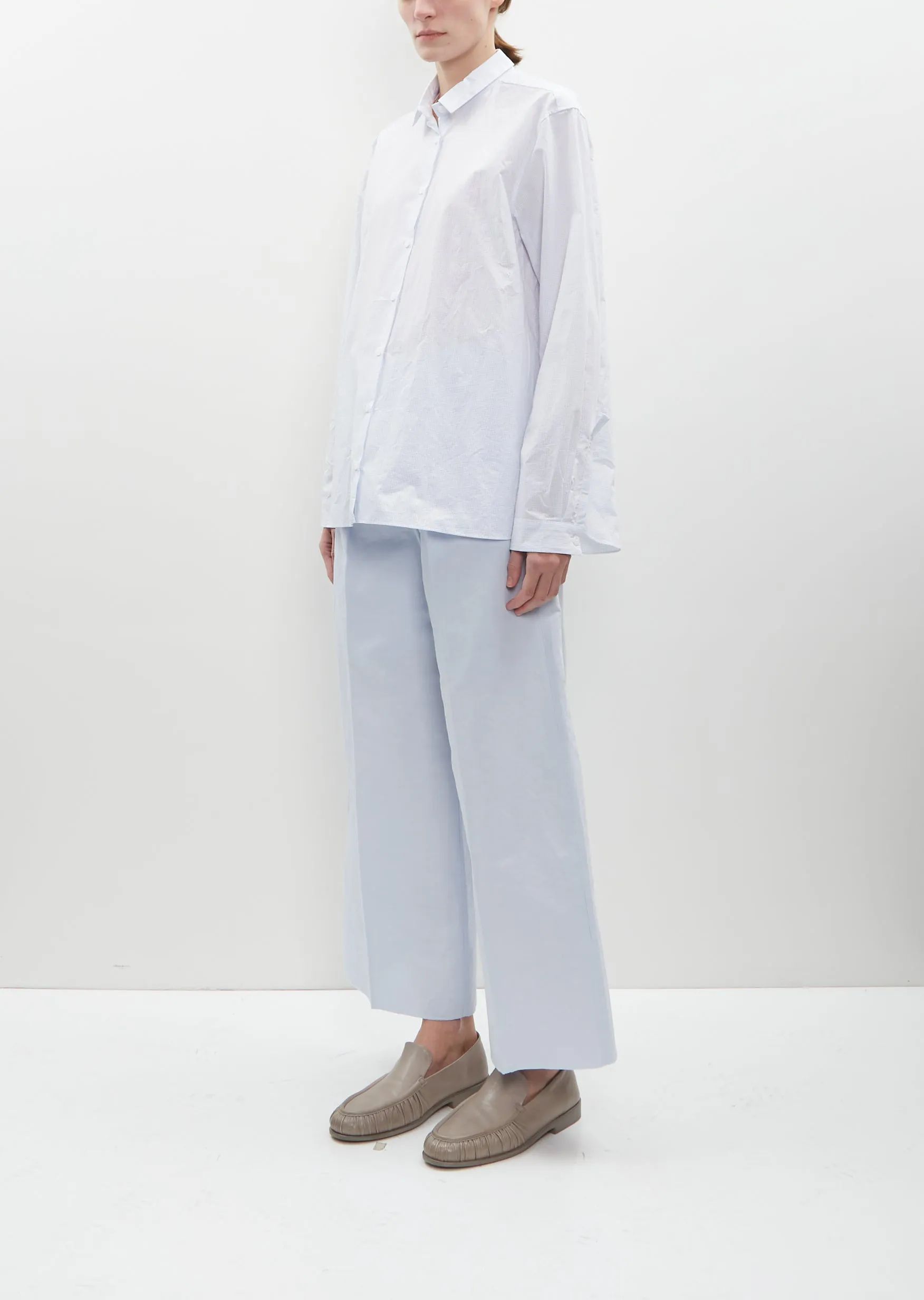 Loose Tyrol Cotton Shirt — Sax sold by La Garconne product image thumbnail 2