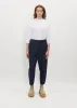 Easy Cotton Pants — Dark Indigo sold by La Garconne