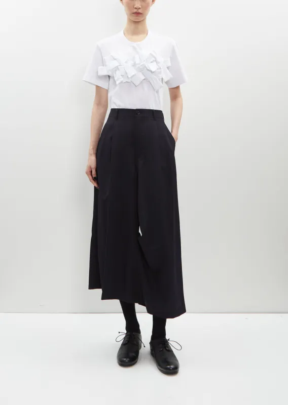 Wool Gabardine Cropped Pants sold by La Garconne
