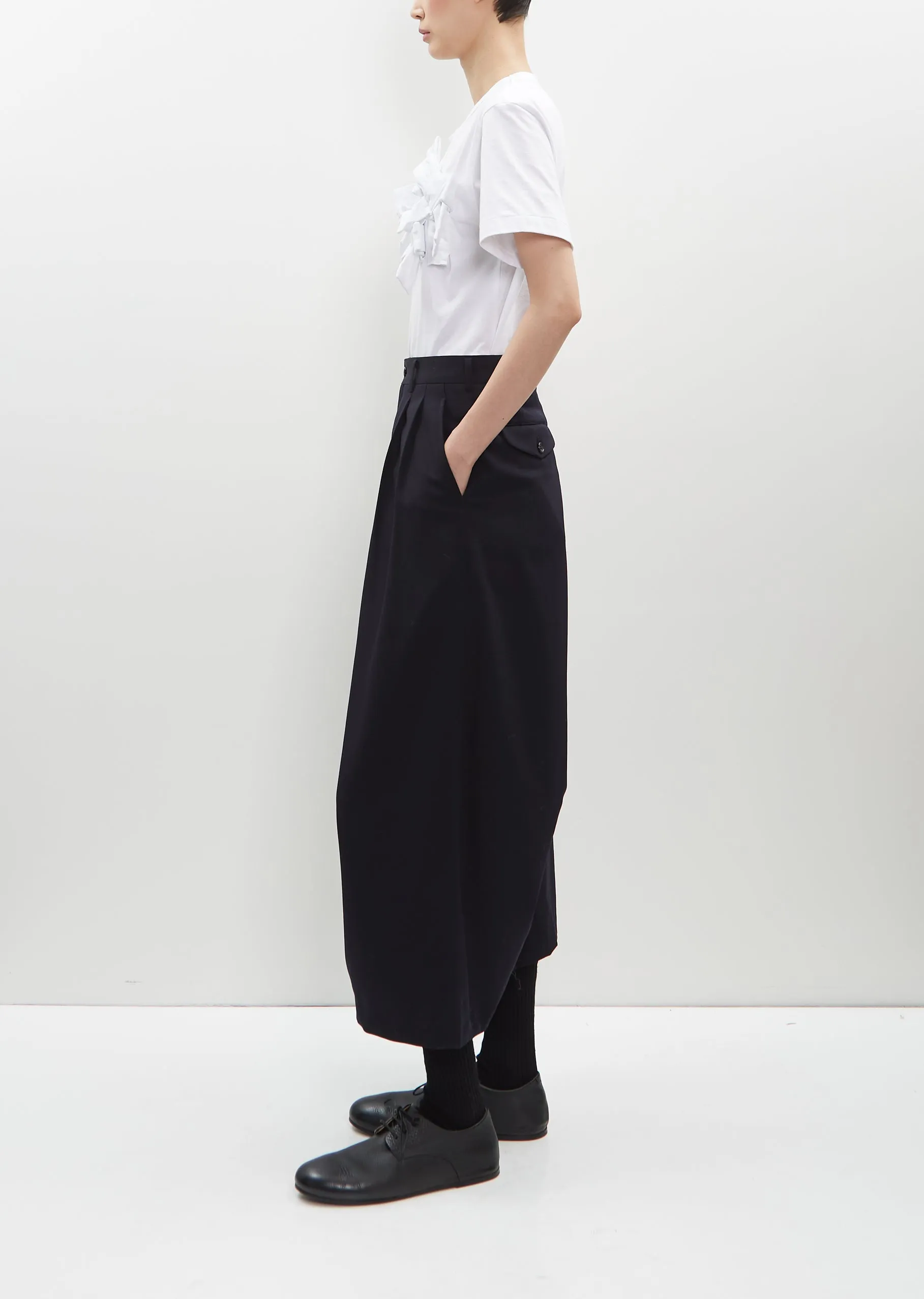 Wool Gabardine Cropped Pants sold by La Garconne product image thumbnail 2