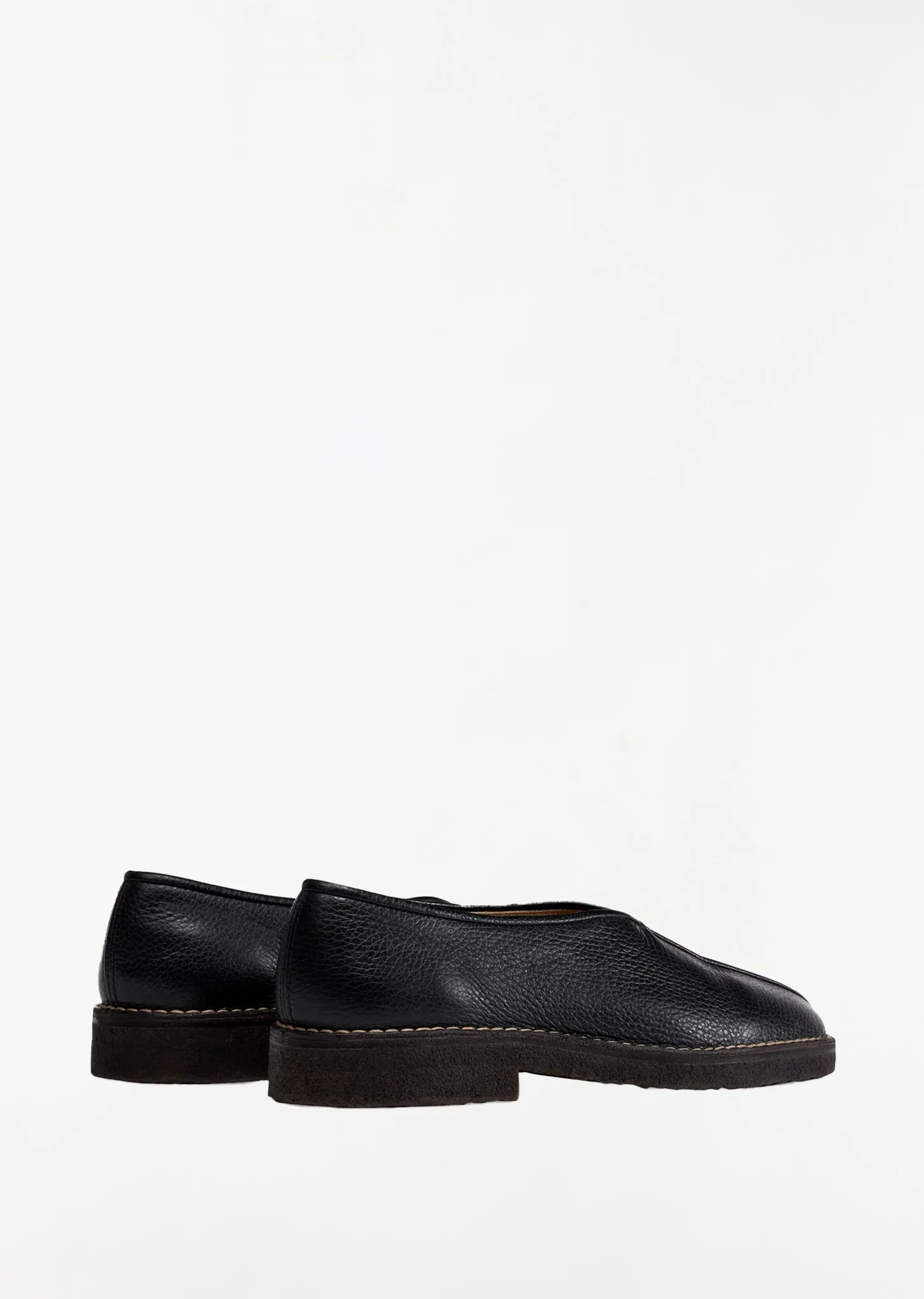 Piped Crepe Loafers — Black sold by La Garconne product image thumbnail 3