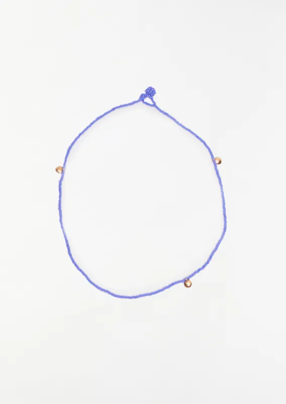 Sayulita 3 Dangling Necklace — Lavender Blue made by La Garconne