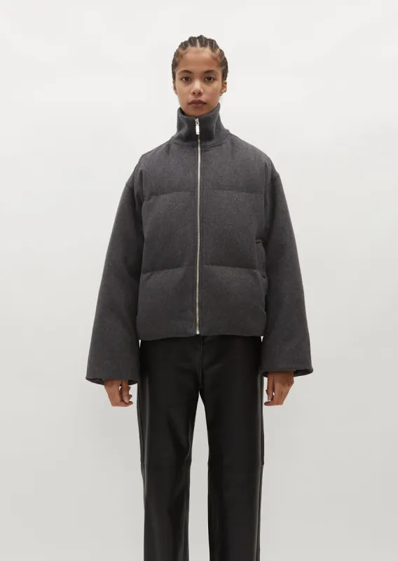 Flannel Puffer Jacket sold by La Garconne