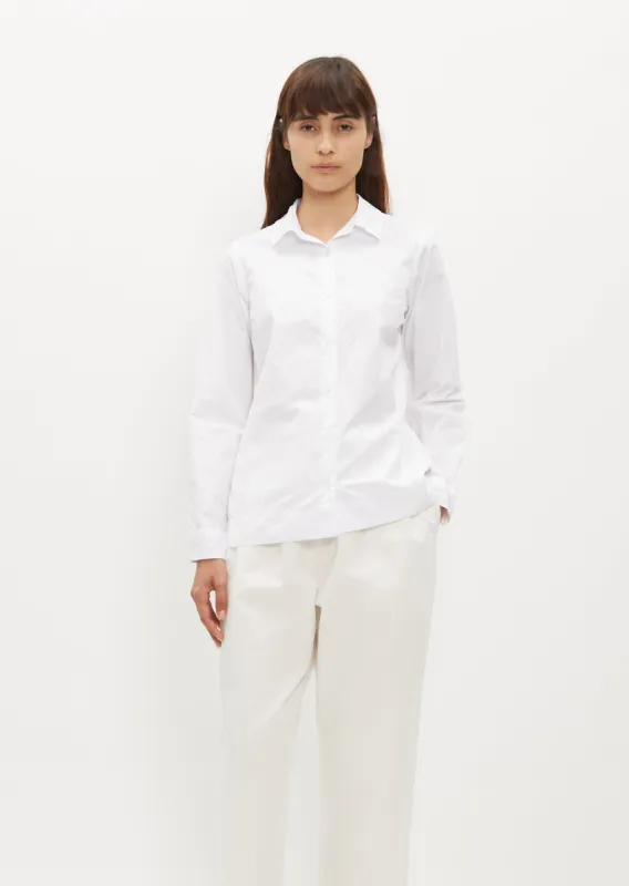 Chloe Cotton Shirt — White sold by La Garconne