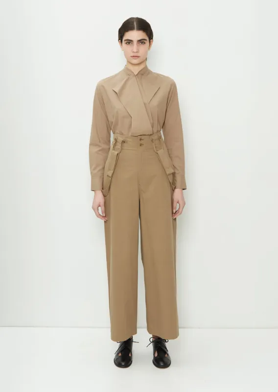 Suspender Cotton Pants sold by La Garconne