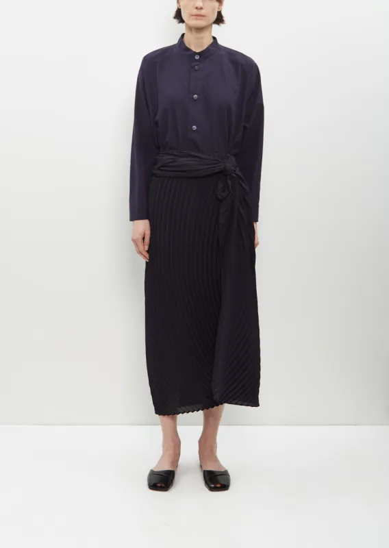 Wrapped Pleats Skirt sold by La Garconne