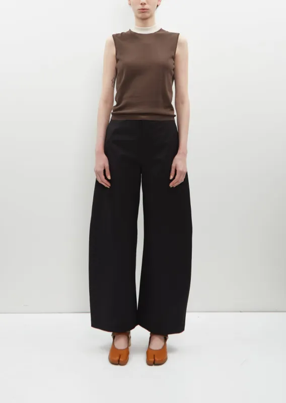 Wide Legs Viscose Cotton Twill Pants sold by La Garconne