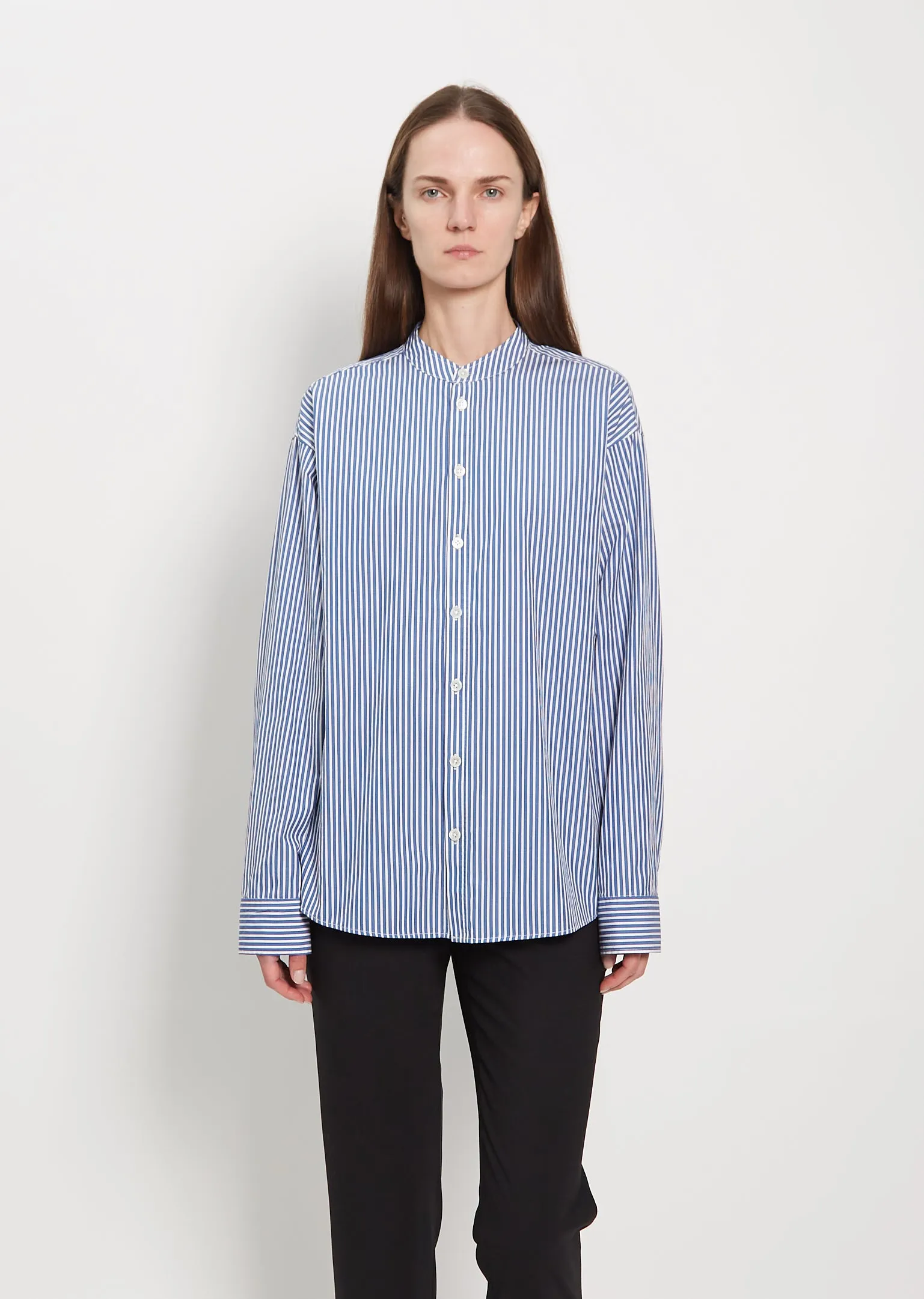Striped Loose Shirt sold by La Garconne