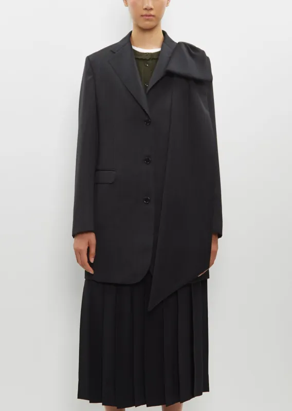 Bow Longline Plunge Jacket sold by La Garconne