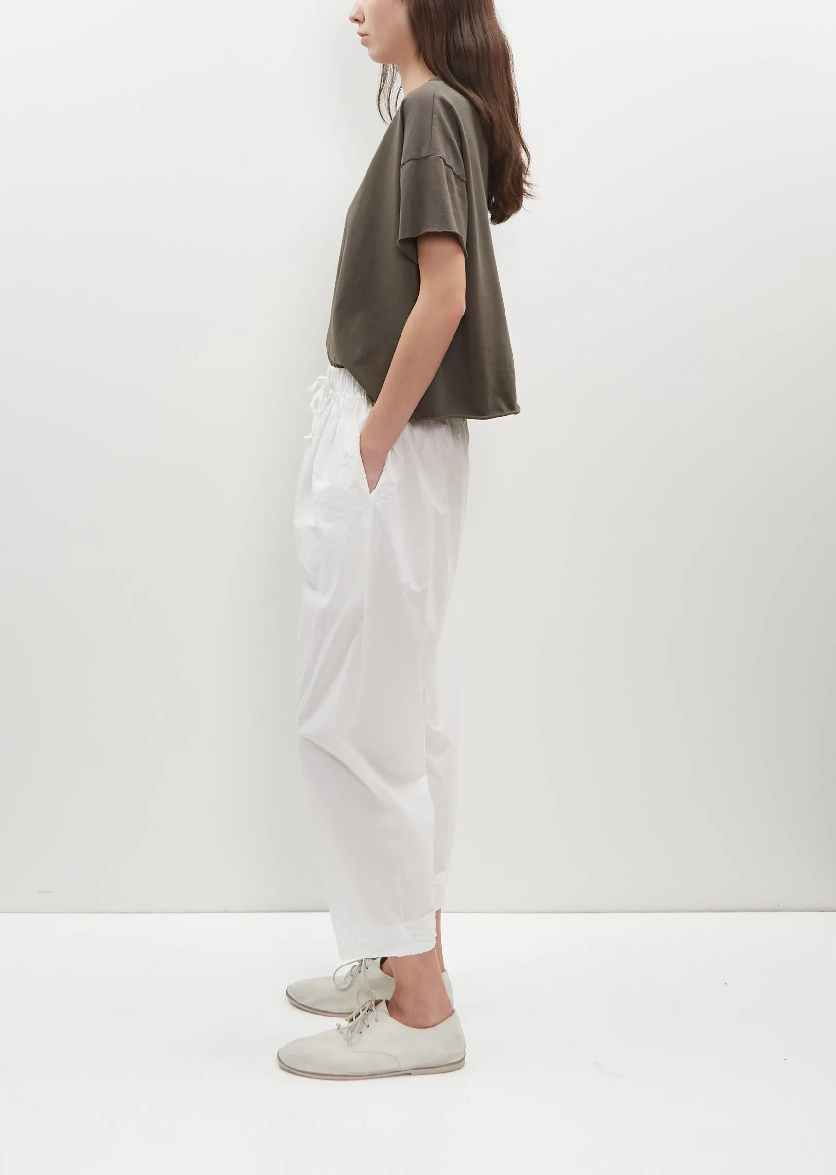Braghe Tissue Cotton Pants — Milk sold by La Garconne product image thumbnail 2