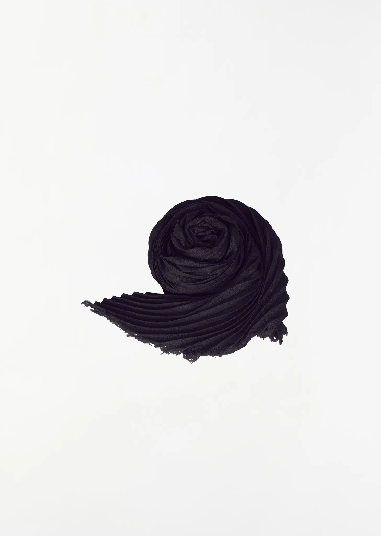 Silk Wool Pleats Stole sold by La Garconne