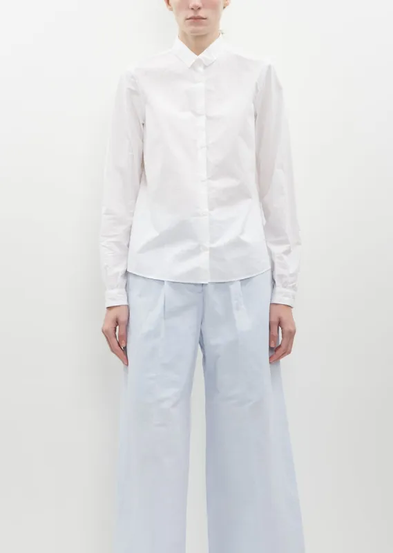 Tyrol Cotton Shirt — White sold by La Garconne
