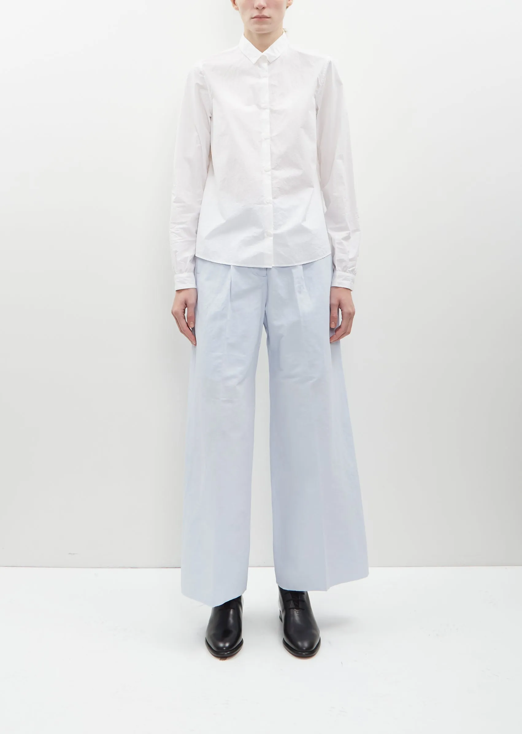 Tyrol Cotton Shirt — White sold by La Garconne product image thumbnail 4