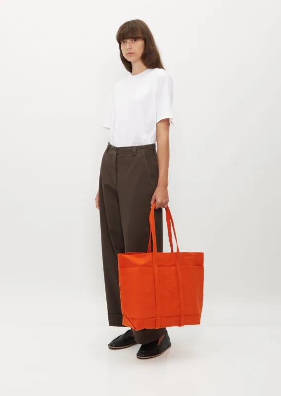 Light Ounce Canvas Tote, Medium — Orange sold by La Garconne